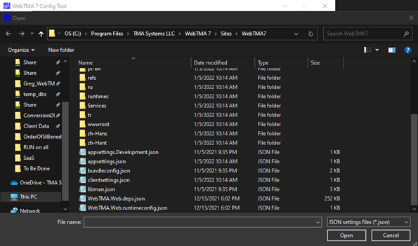 WebTMA7 On-Premise Installation and WebTMA7 Upgrade Guide – TMA Systems