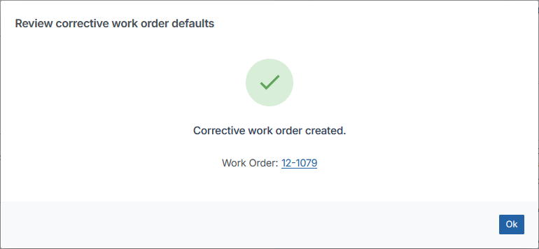 New UI Corrective WO Created Confirmation.png